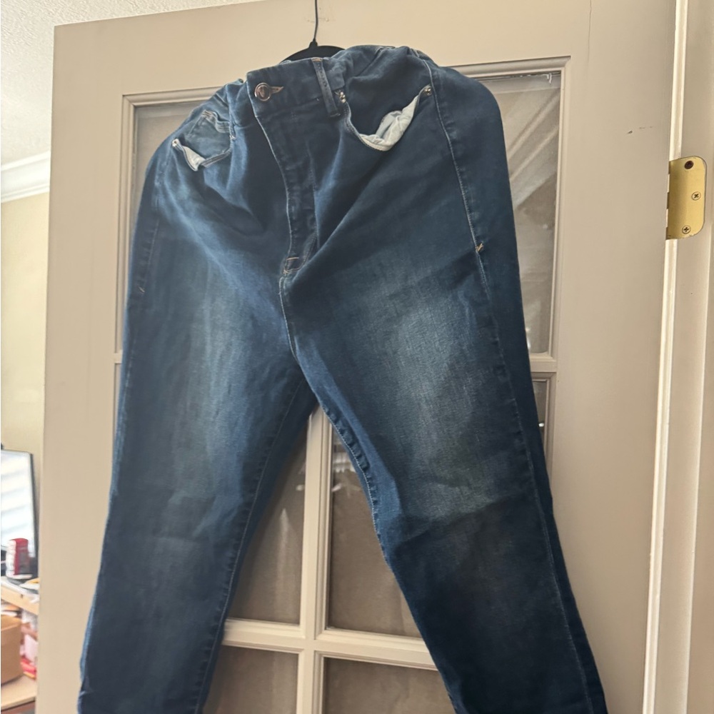 Good American Dark Blue Relaxed Jeans